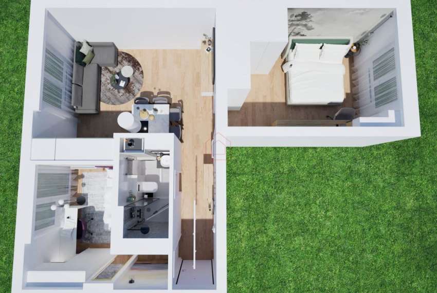 Dreizimmerwohnung mit 50 m² im Wohngebiet Trnsko 6