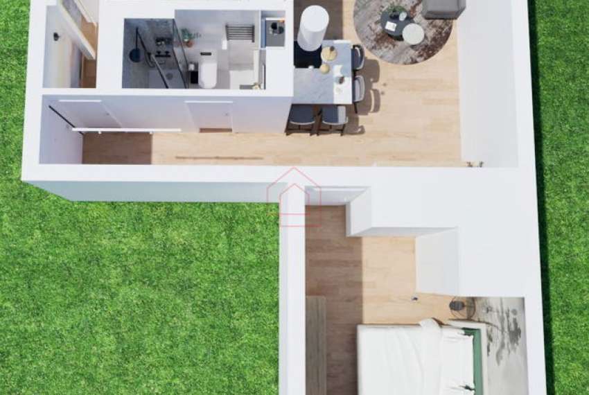 Dreizimmerwohnung mit 50 m² im Wohngebiet Trnsko 5